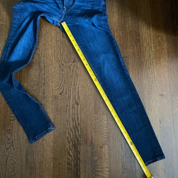 Express Mid Rise Dark Wash Skinny Jean Leggings 0 - Picture 12 of 12